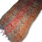 Vintage womens multicoloured floral pashmina scarf L 66 W 20| SKU 3744