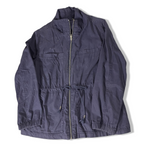Vintage Old navy womens Navy made in Vietnam Trench coat full zip in XL|SKU 3699