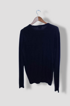 Vintage Uniqlo mens medium long sleeve black knitted sweatshirt