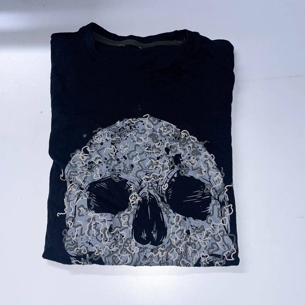 Vintage Skull Graphics navy small short sleeve tees