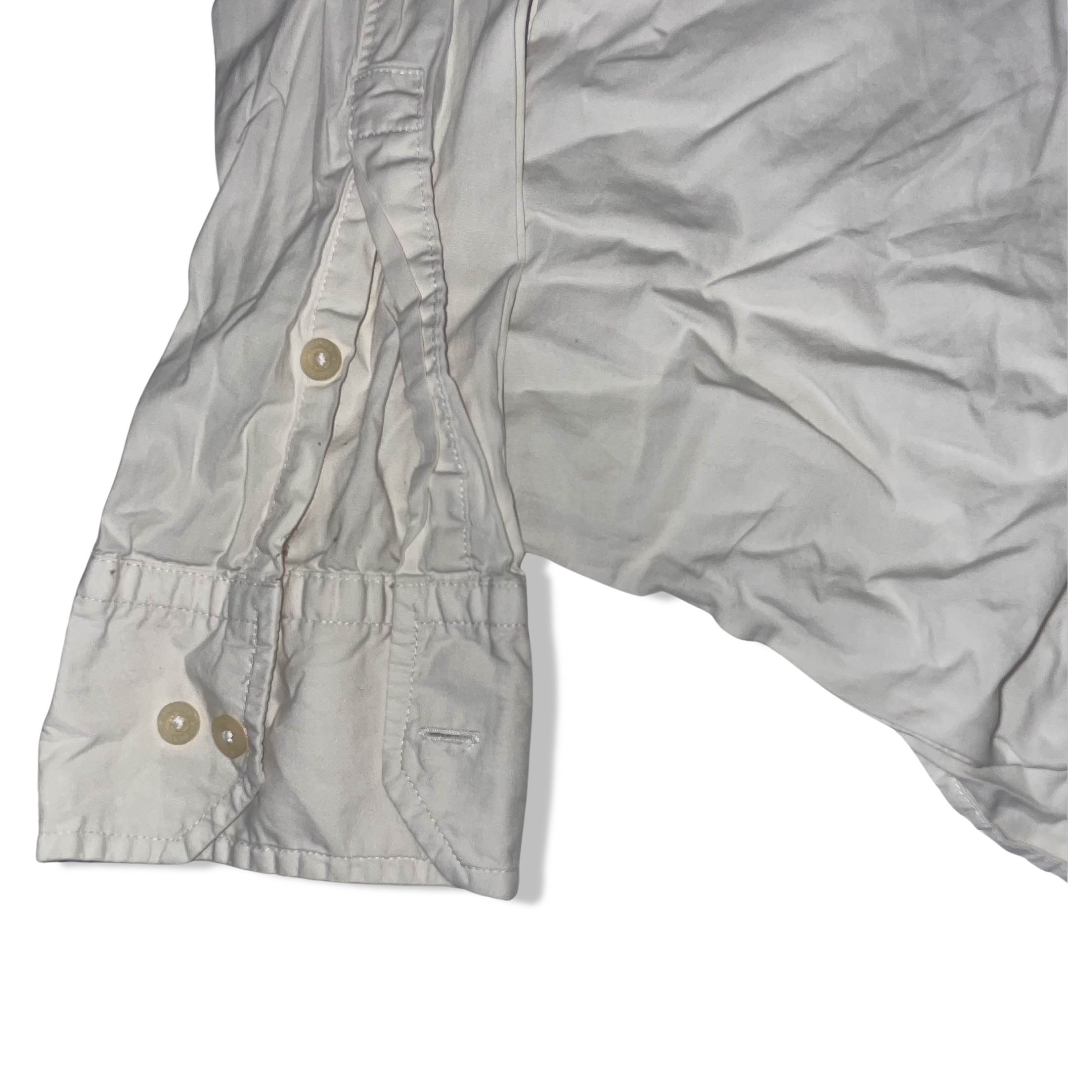 Vintage Tommy Hilfiger Denim small white mens long sleeve authentic shirt