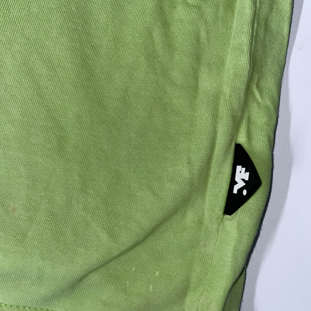 Vintage Lemon green Maxflopl graphics XL colourblock roundneck tees