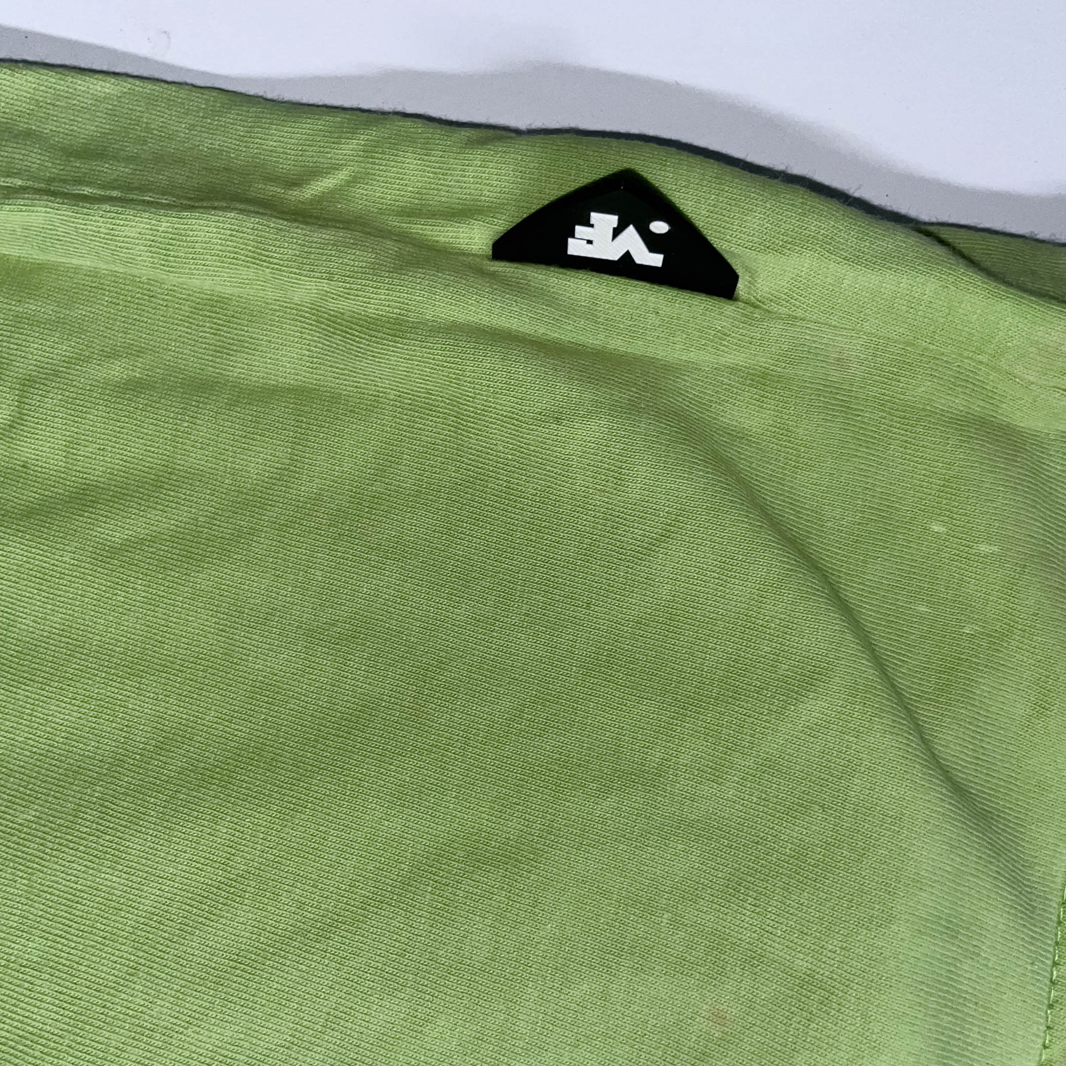 Vintage Lemon green Maxflopl graphics XL colourblock roundneck tees