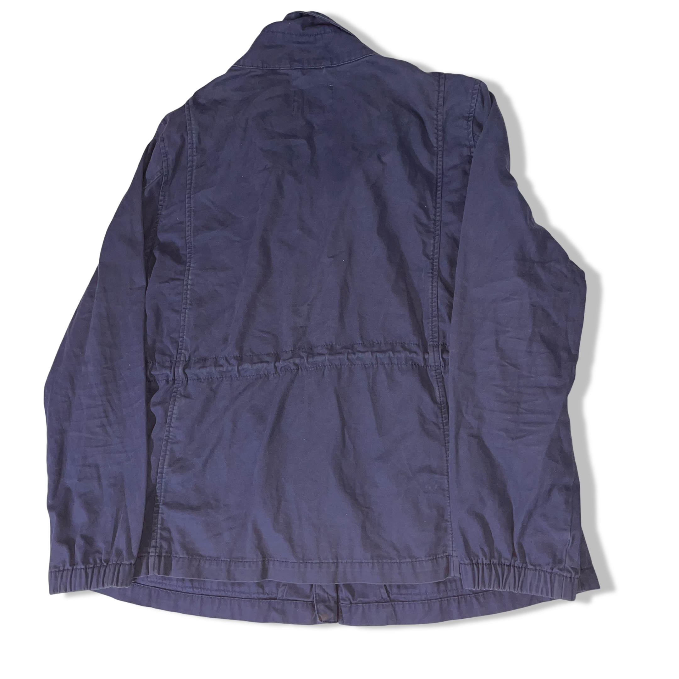 Vintage Old navy womens Navy made in Vietnam Trench coat full zip in XL|SKU 3699