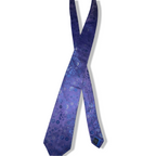 Vintage Thomas Nash purple floral print men's office tie L 56| SKU 3746