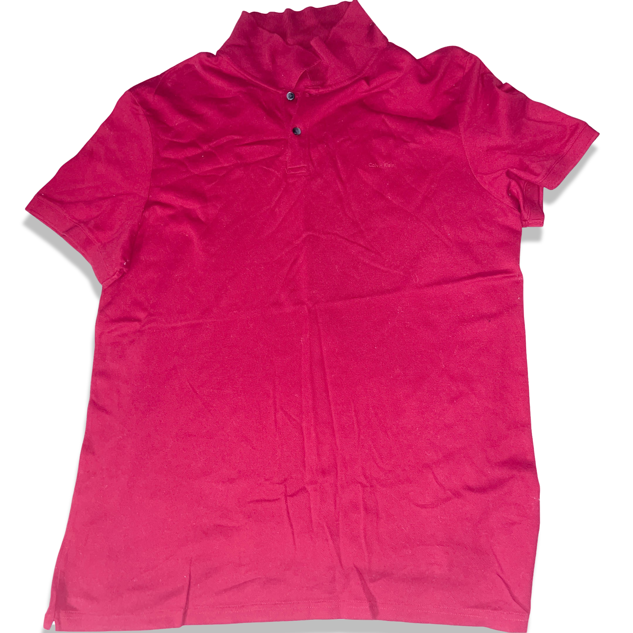 Vintage Red Calvin Klein oversize fit XXL mens polo shirt