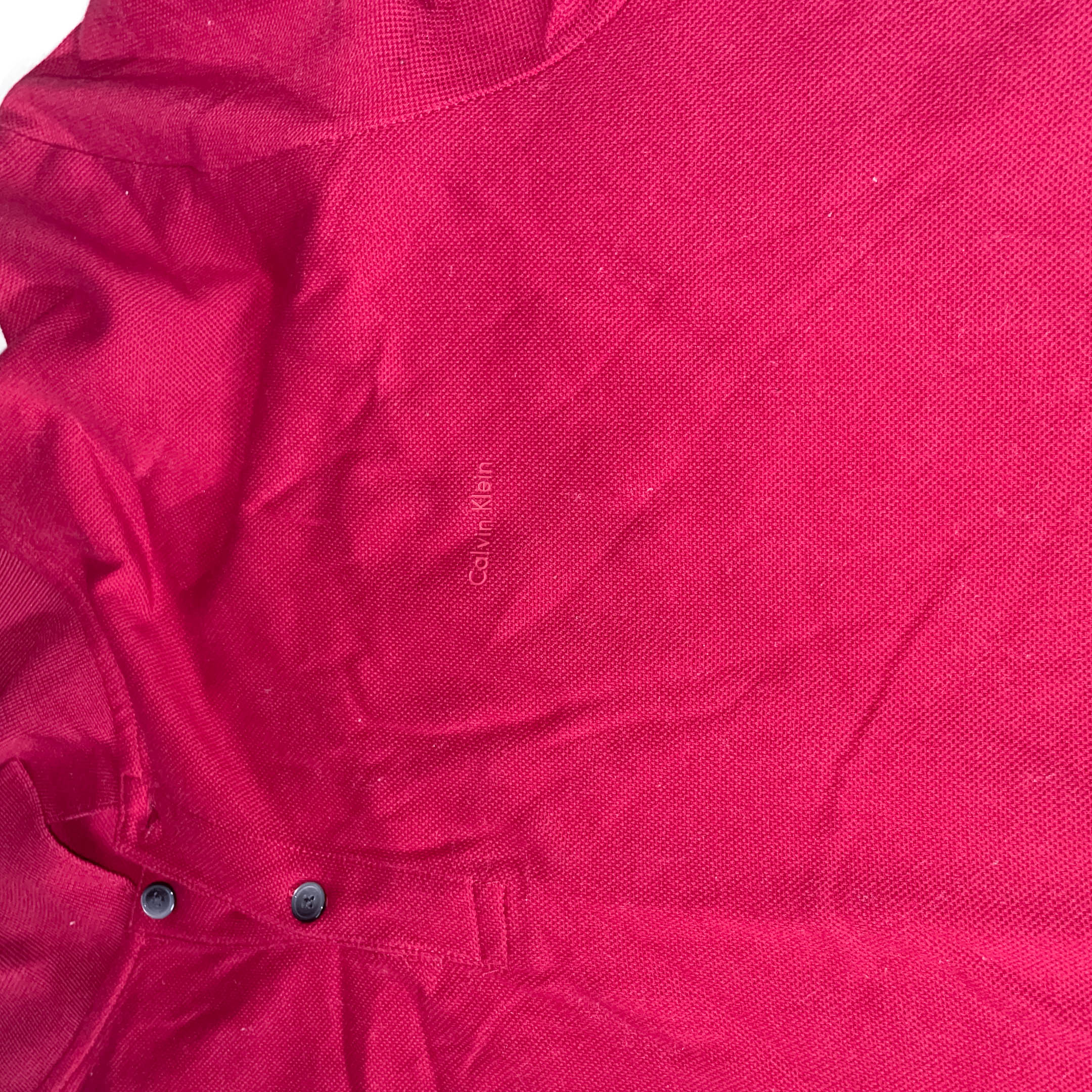 Vintage Red Calvin Klein oversize fit XXL mens polo shirt