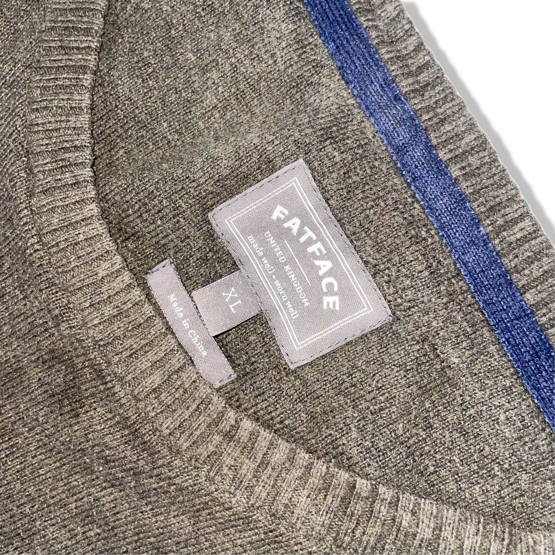 Vintage Fatface Khaki green crew neck sweatshirt XL