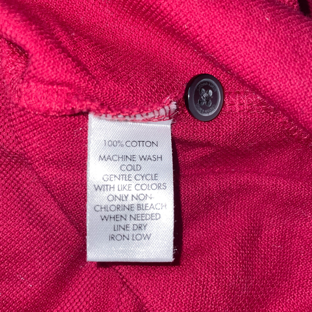 Vintage Red Calvin Klein oversize fit XXL mens polo shirt