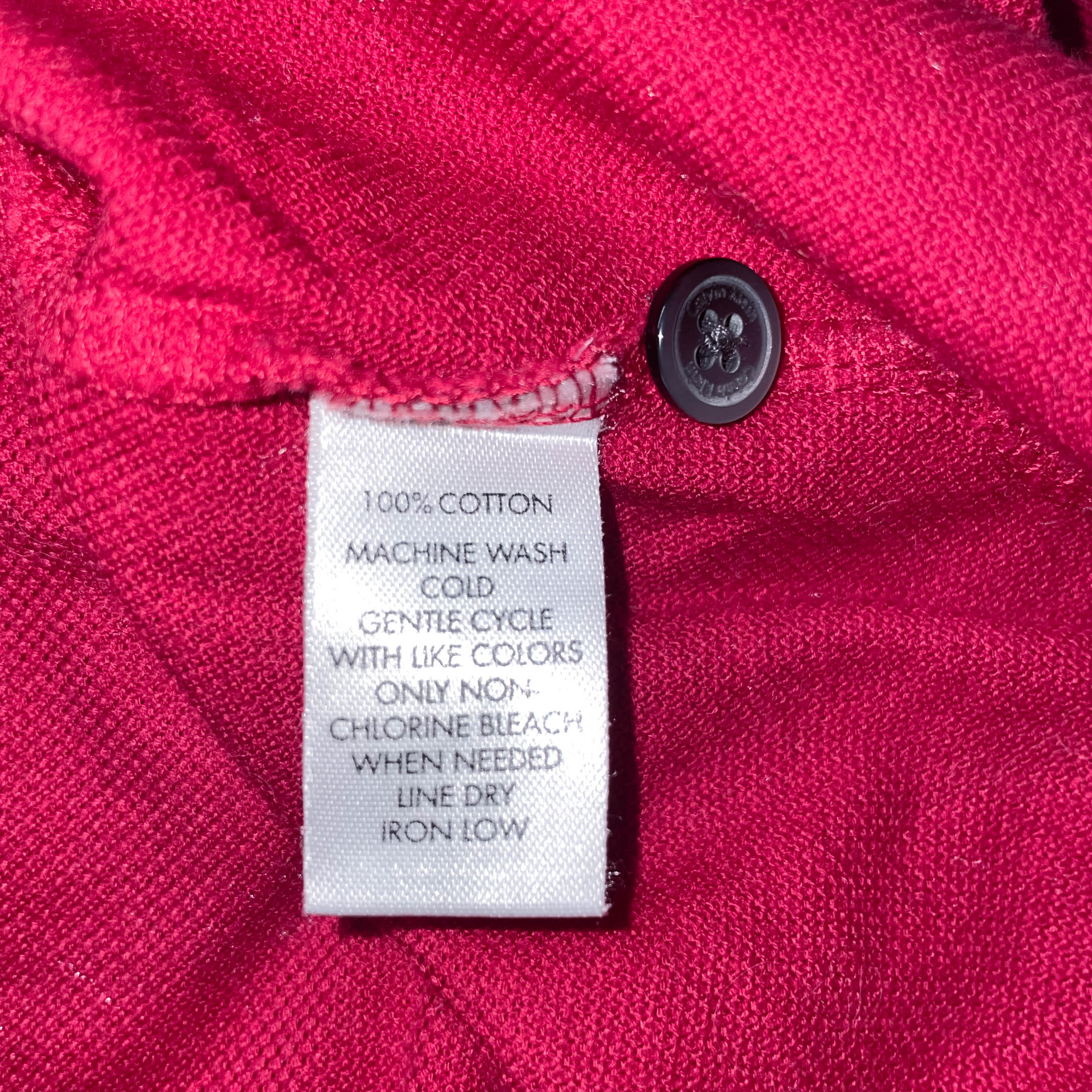 Vintage Red Calvin Klein oversize fit XXL mens polo shirt