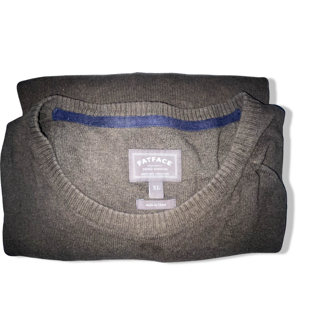 Vintage Fatface Khaki green crew neck sweatshirt XL