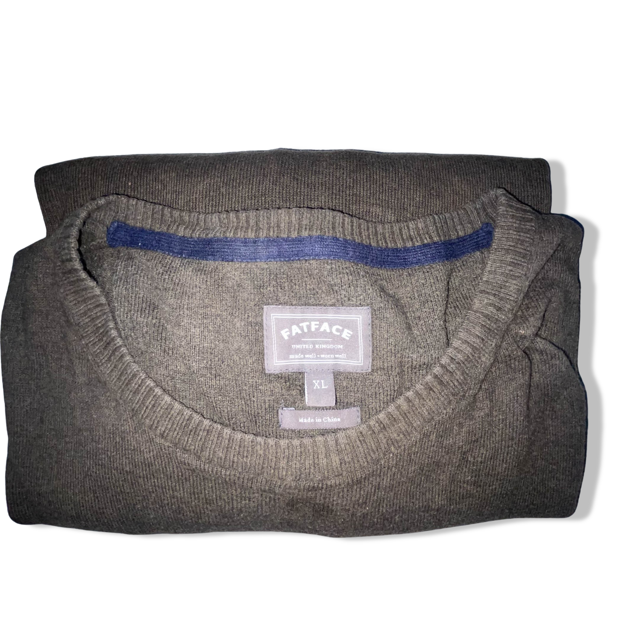 Vintage Fatface Khaki green crew neck sweatshirt XL
