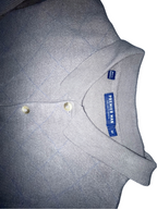 Vintage Premier man long sleeve patterned medium cream polo sweatshirt