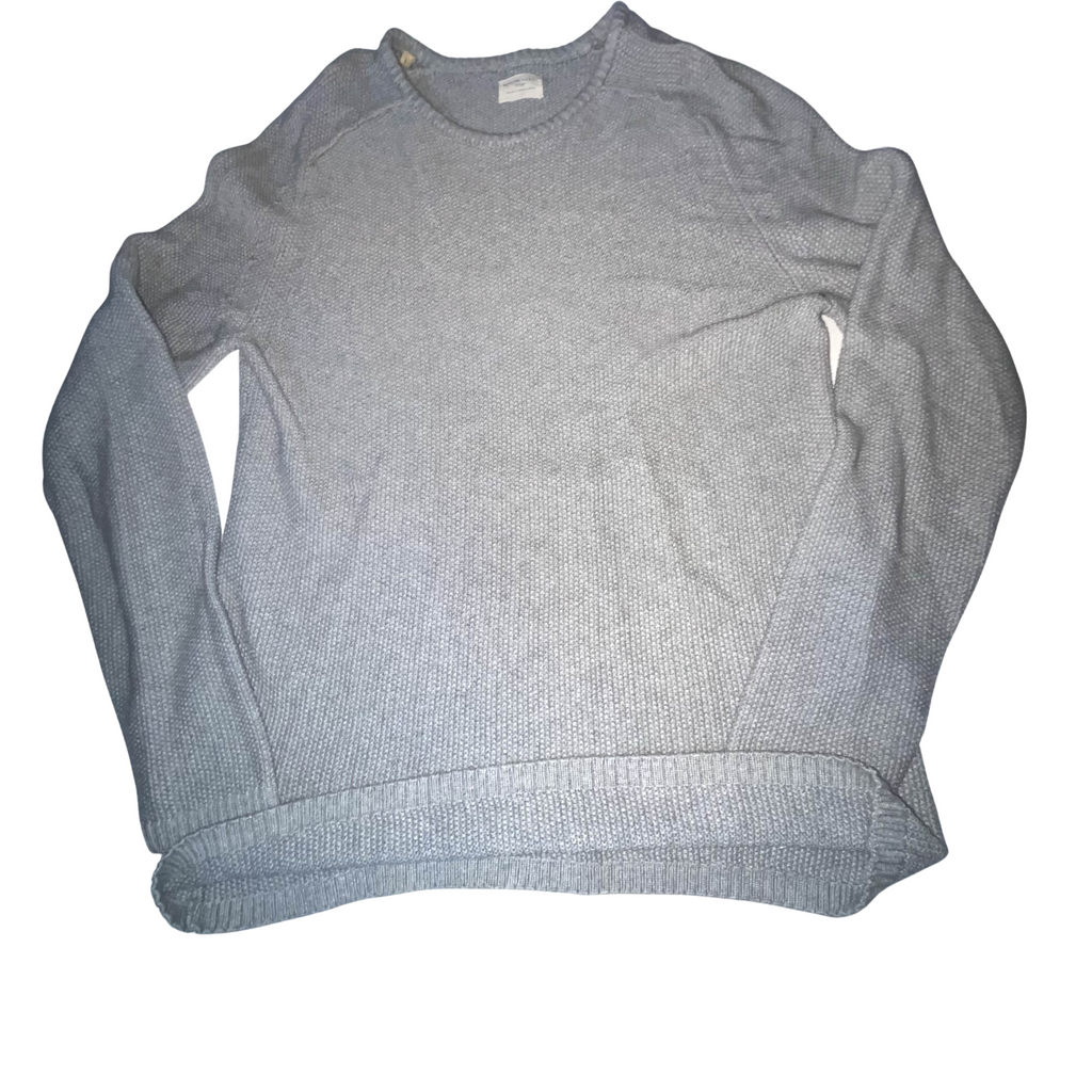 Vintage Grey Selected Homme knitted large sweatshirt