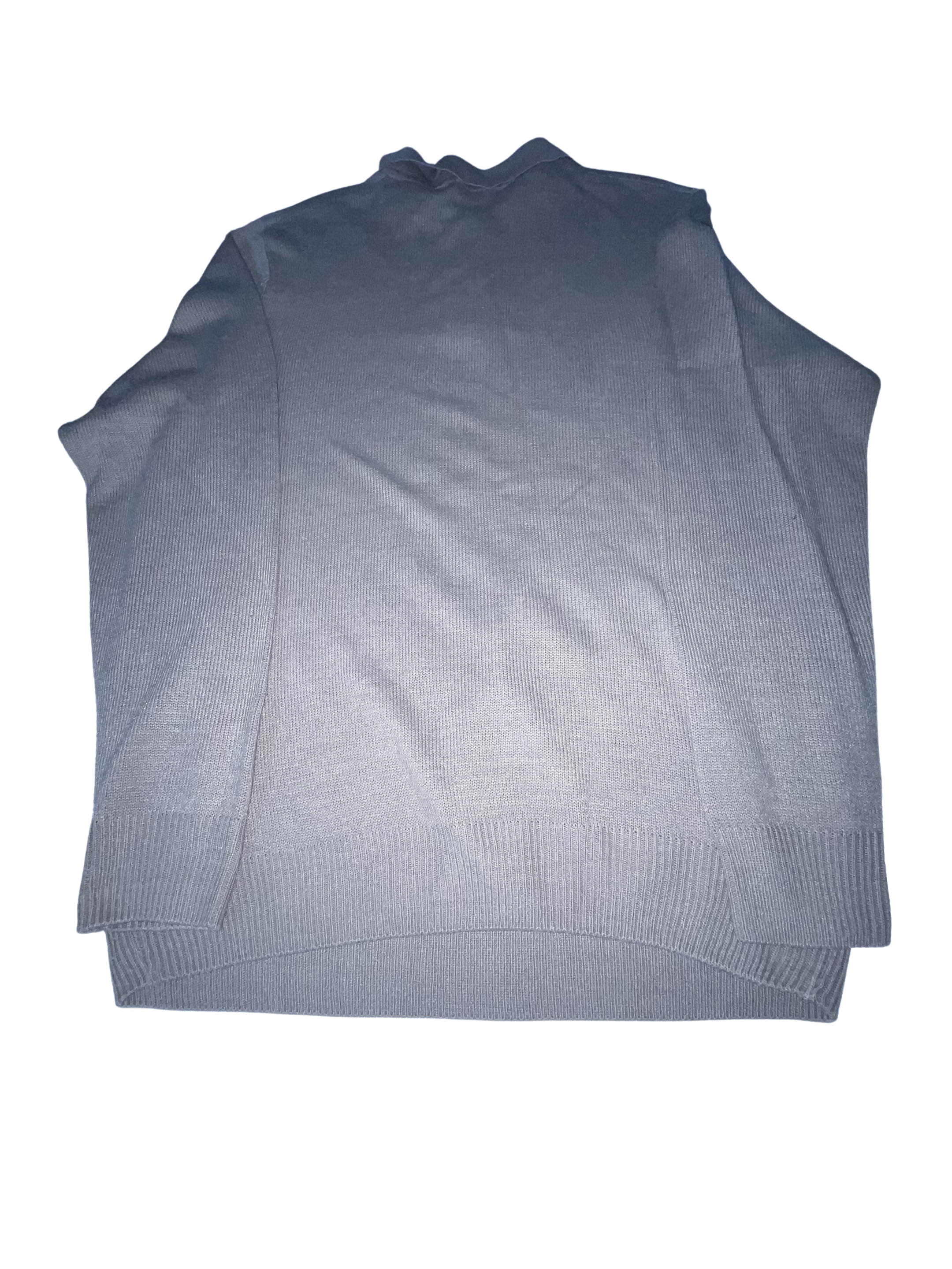 Vintage Premier man long sleeve patterned medium cream polo sweatshirt