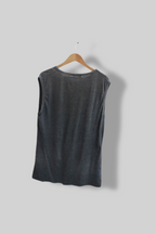 Vintage Superdry Tokyo city graphics Grey mens sleeveless Top XL