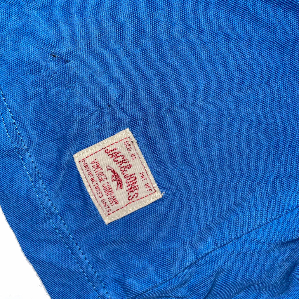 Vintage Jack &amp; Jones 90's Graphics printed mens blue Tshirt XL|L28W20|SKU 3747