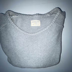 Vintage Grey Selected Homme knitted large sweatshirt