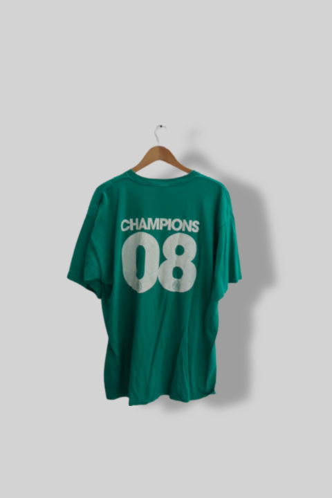 Vintage Green Gildan Ultra cotton Activewear three in a row graphics with champions 08 crest at the back mens XL tees