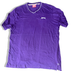 Vintage Purple Slazenger V-neck mens large short sleeve tees