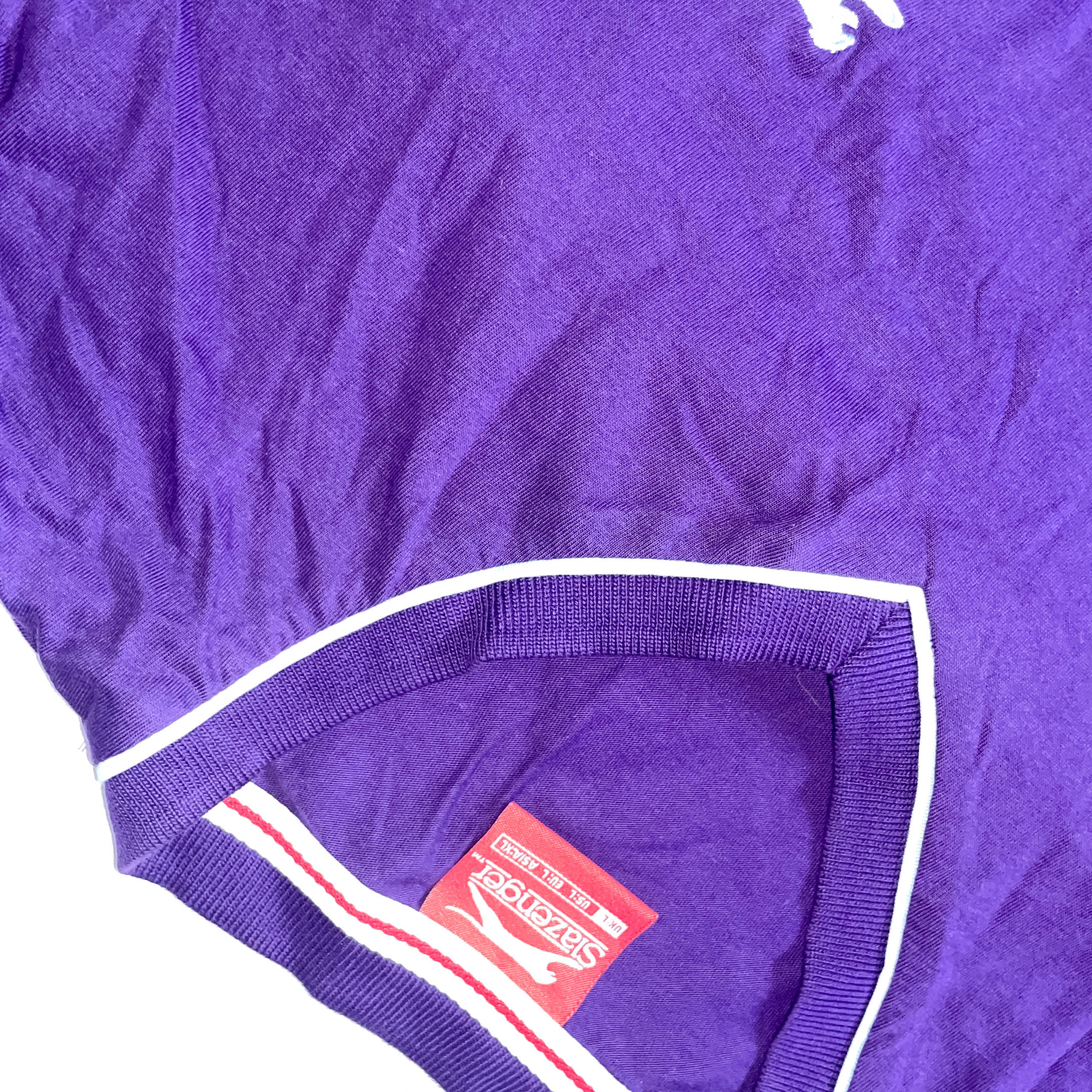 Vintage Purple Slazenger V-neck mens large short sleeve tees