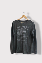 Vintage Azzurri london swear graphics grey long sleeve tees M