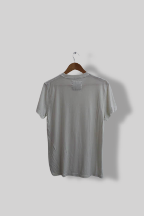 Vintage white Abercrombie & Fitch mens medium tees with front pocket