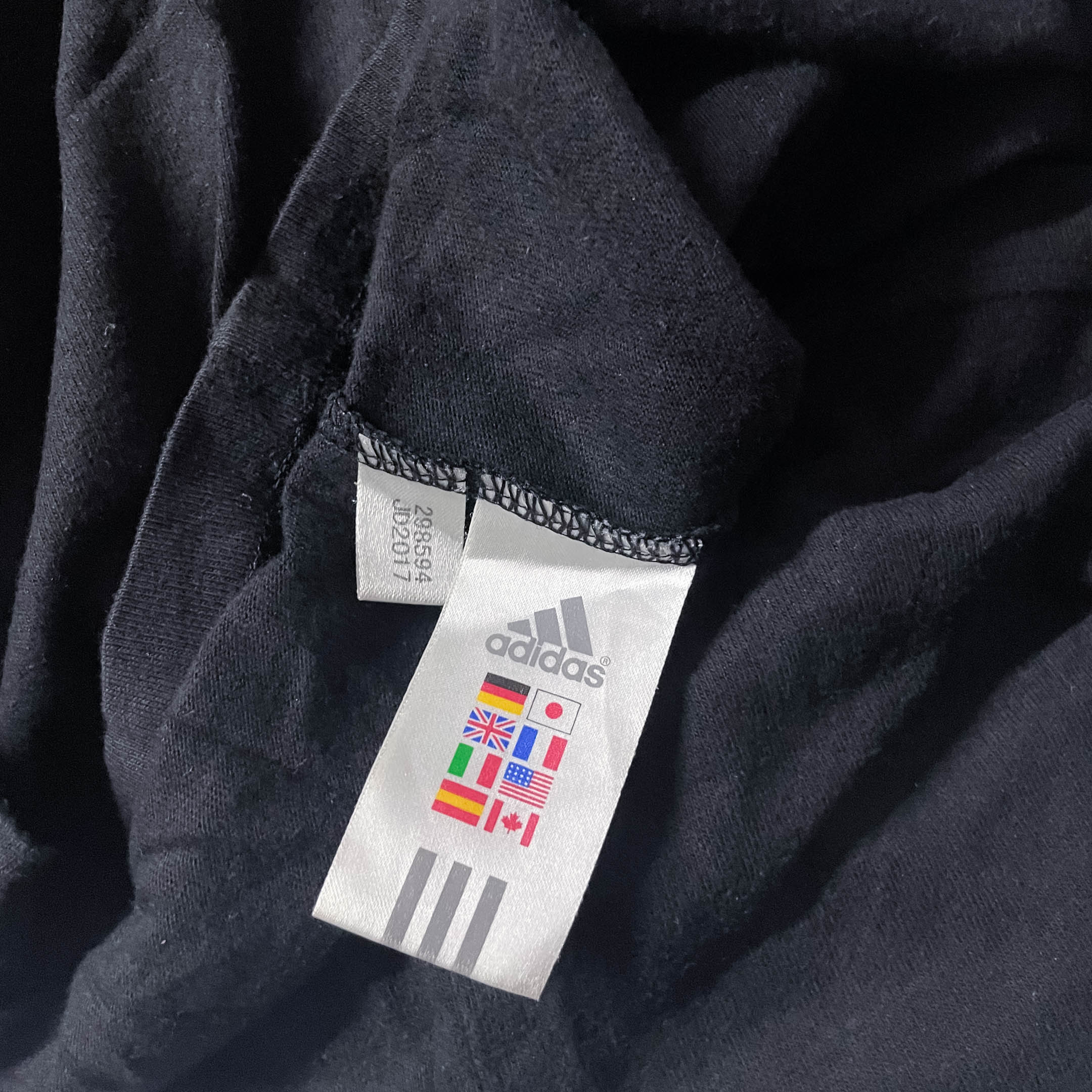 Vintage Black Adidas way to the champion mens medium tshirt