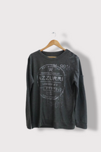 Vintage Azzurri london swear graphics grey long sleeve tees M