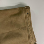 Vintage Men's Maine New England Faux Suede cream full zip jacket in M