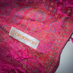 Vintage Pink women's Cashmere Pashmina scarf  W27 L 72| SKU 3752