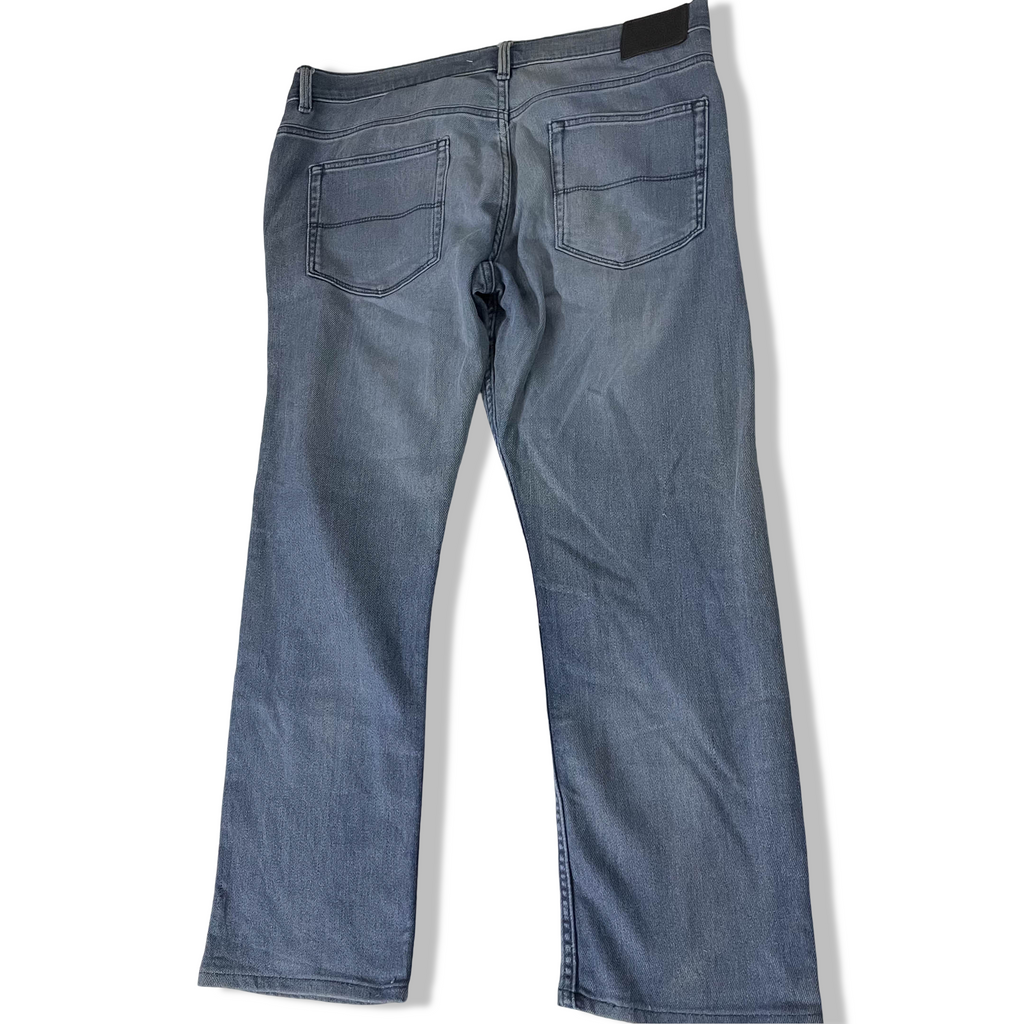 Vintage Mark & Spencers men's slim fit blue baby print jeans trouser| SKU 3702