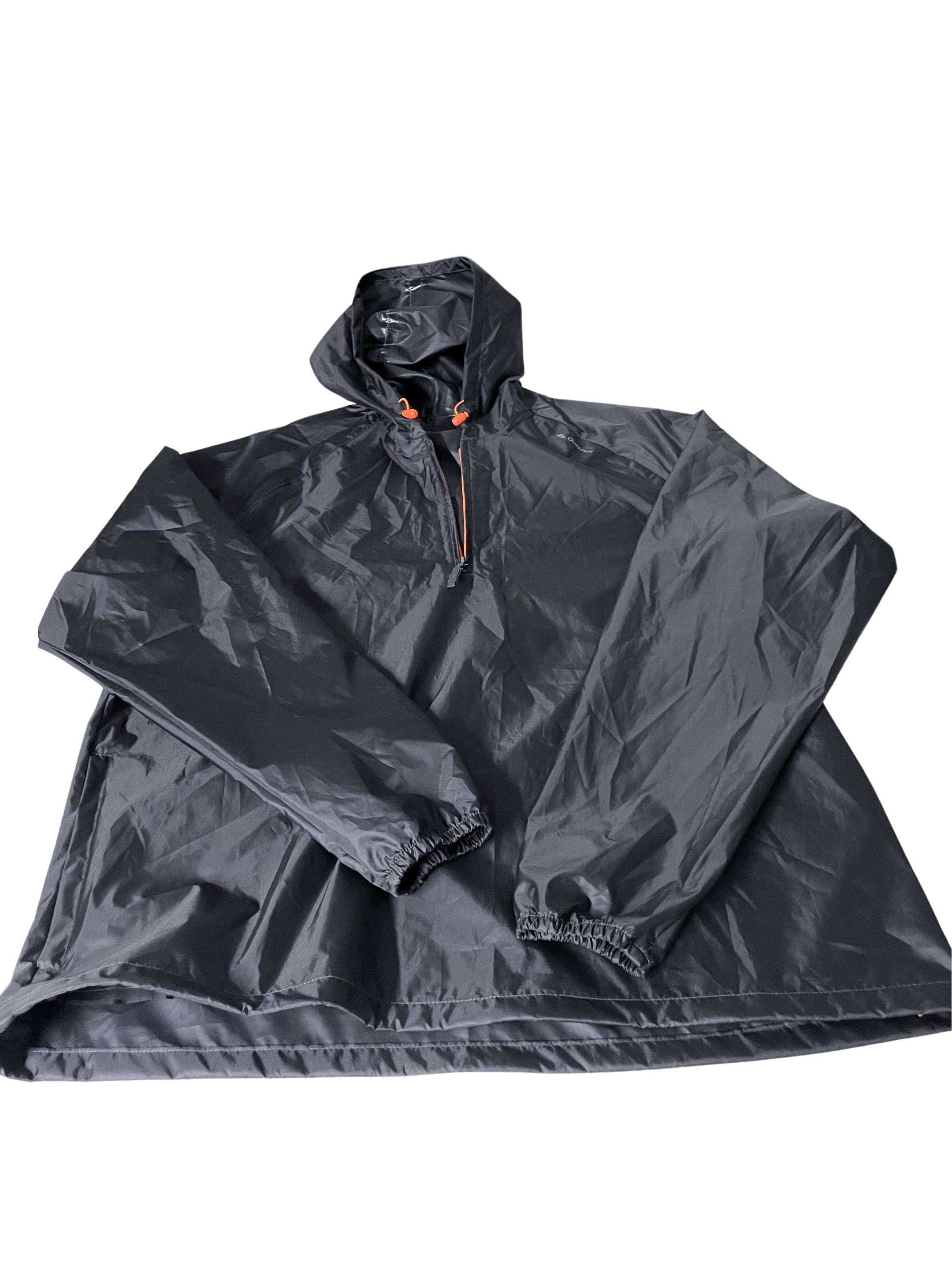 Vintage black medium waterproof light weight mens hoodie