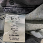 Vintage Mark & Spencers men's slim fit blue baby print jeans trouser| SKU 3702