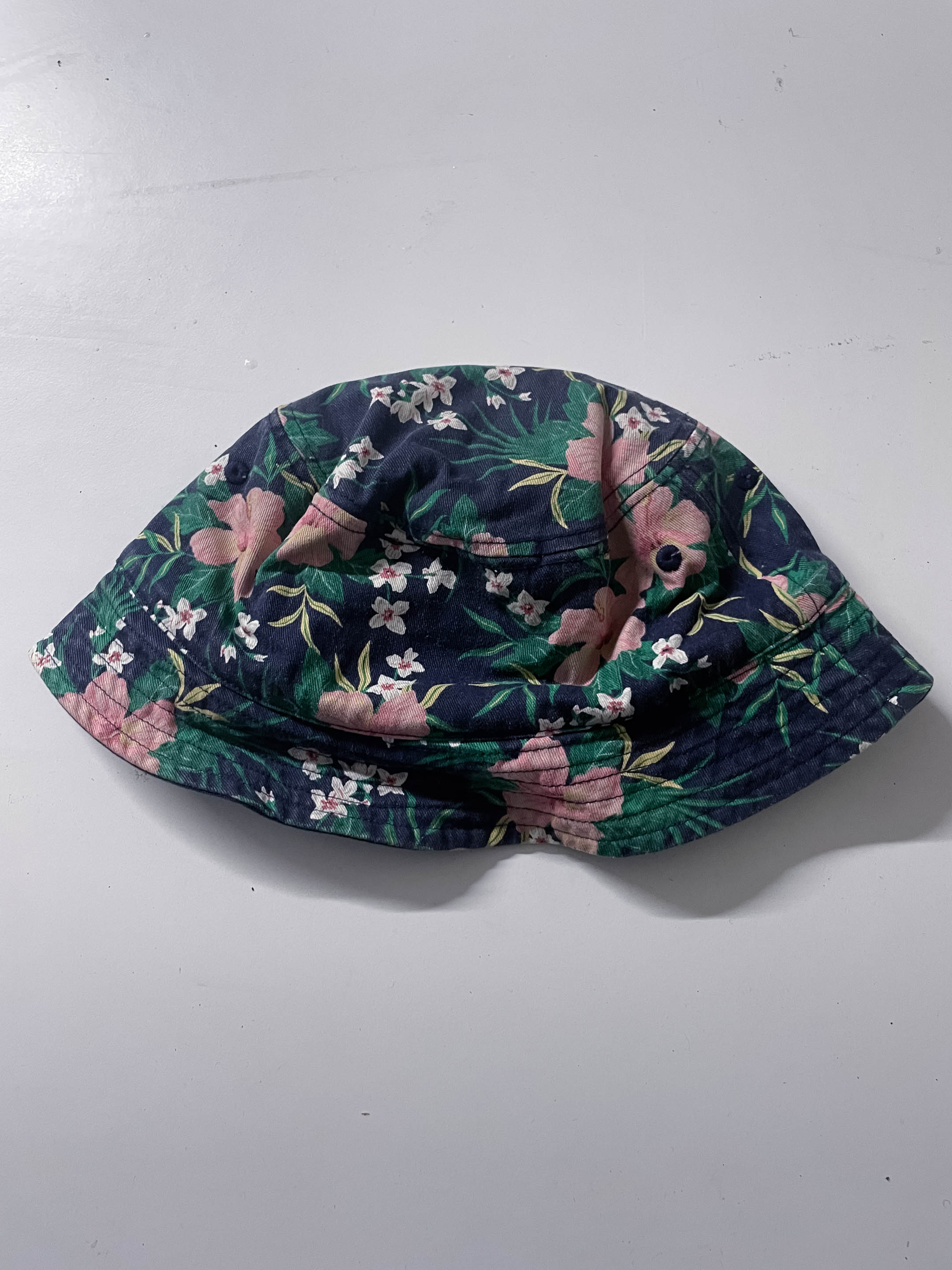 Vintage Floral print Multi reversible bucket hat