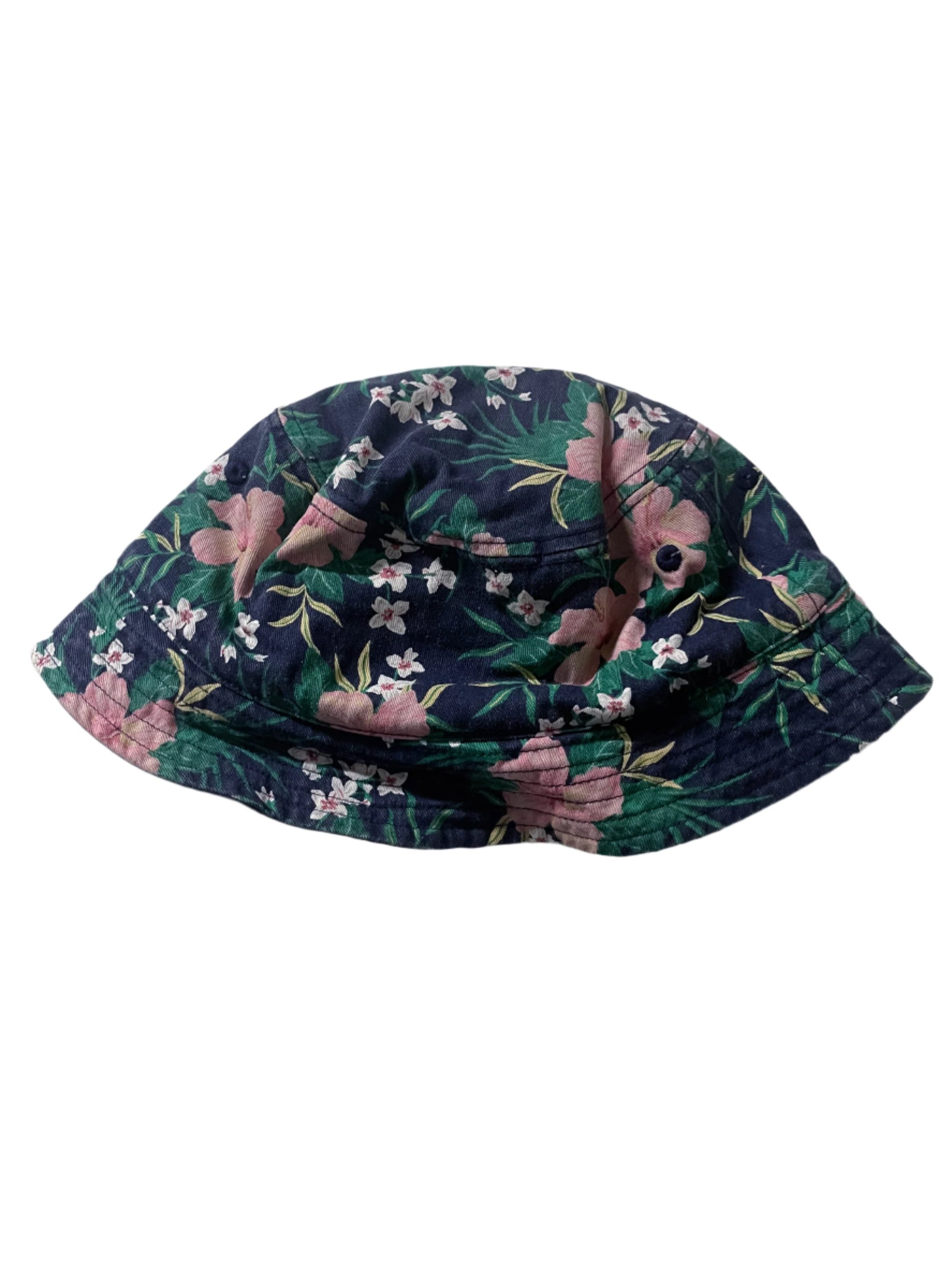 Vintage Floral print Multi reversible bucket hat