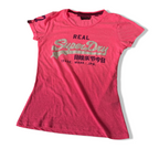 Women's Superdry Japan 77 pink short sleeve tees in S| L23W16| SKU 3754