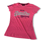 Women's Superdry Japan 77 pink short sleeve tees in S| L23W16| SKU 3754