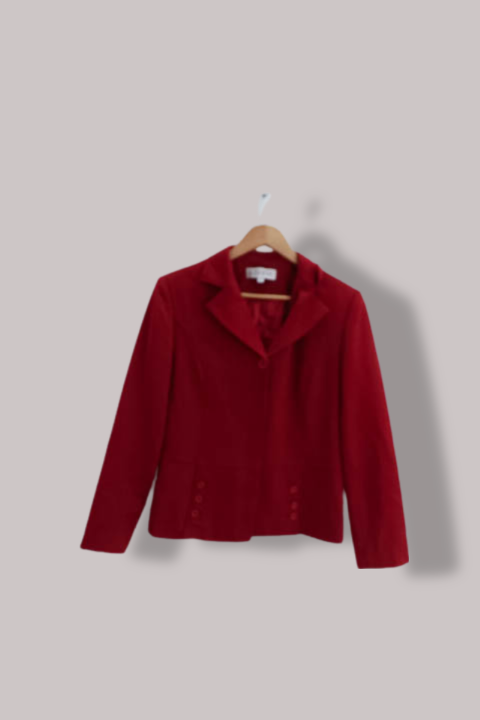 Vintage Vivida wool linen womens blazers jacket size 42