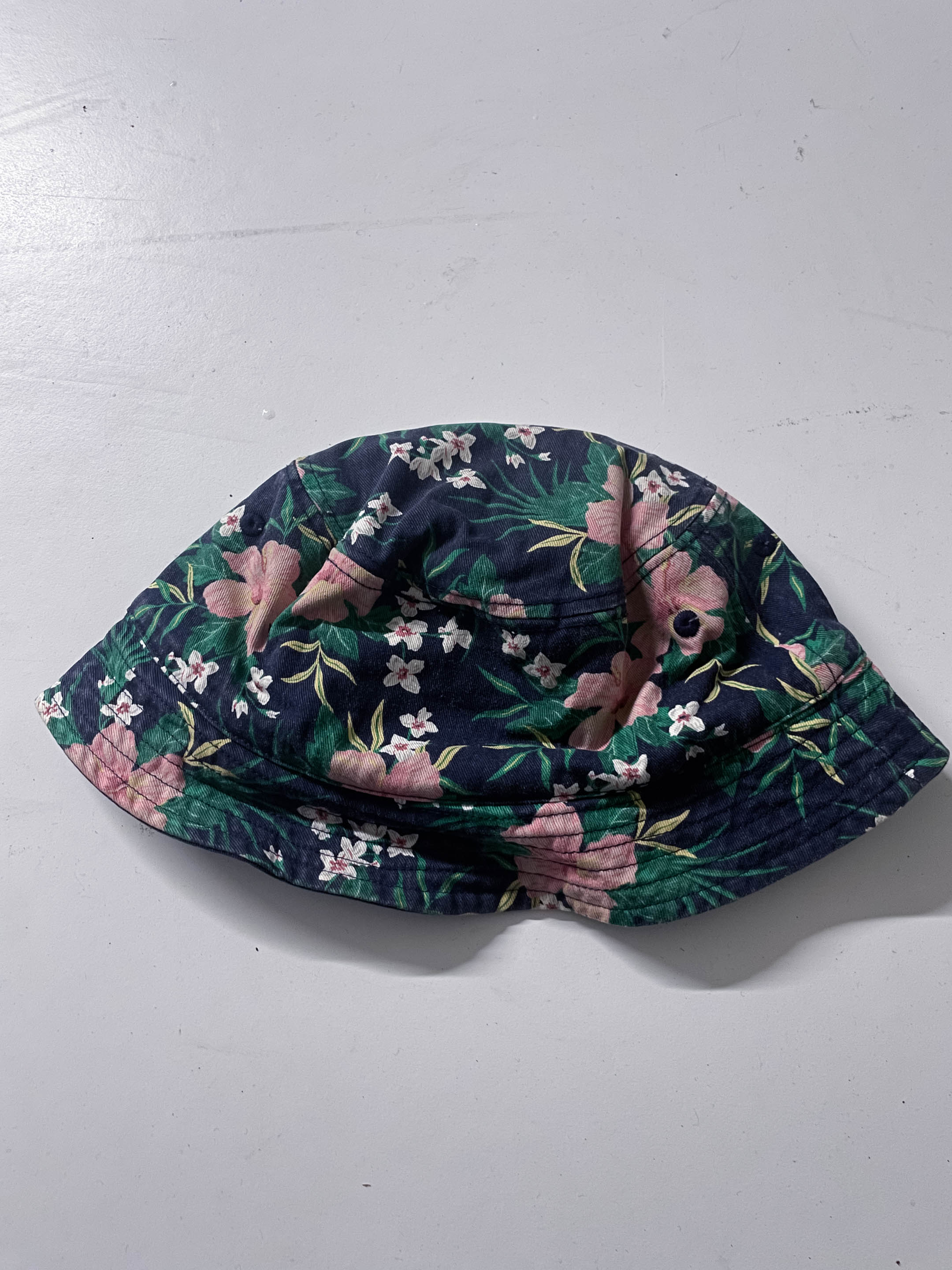 Vintage Floral print Multi reversible bucket hat