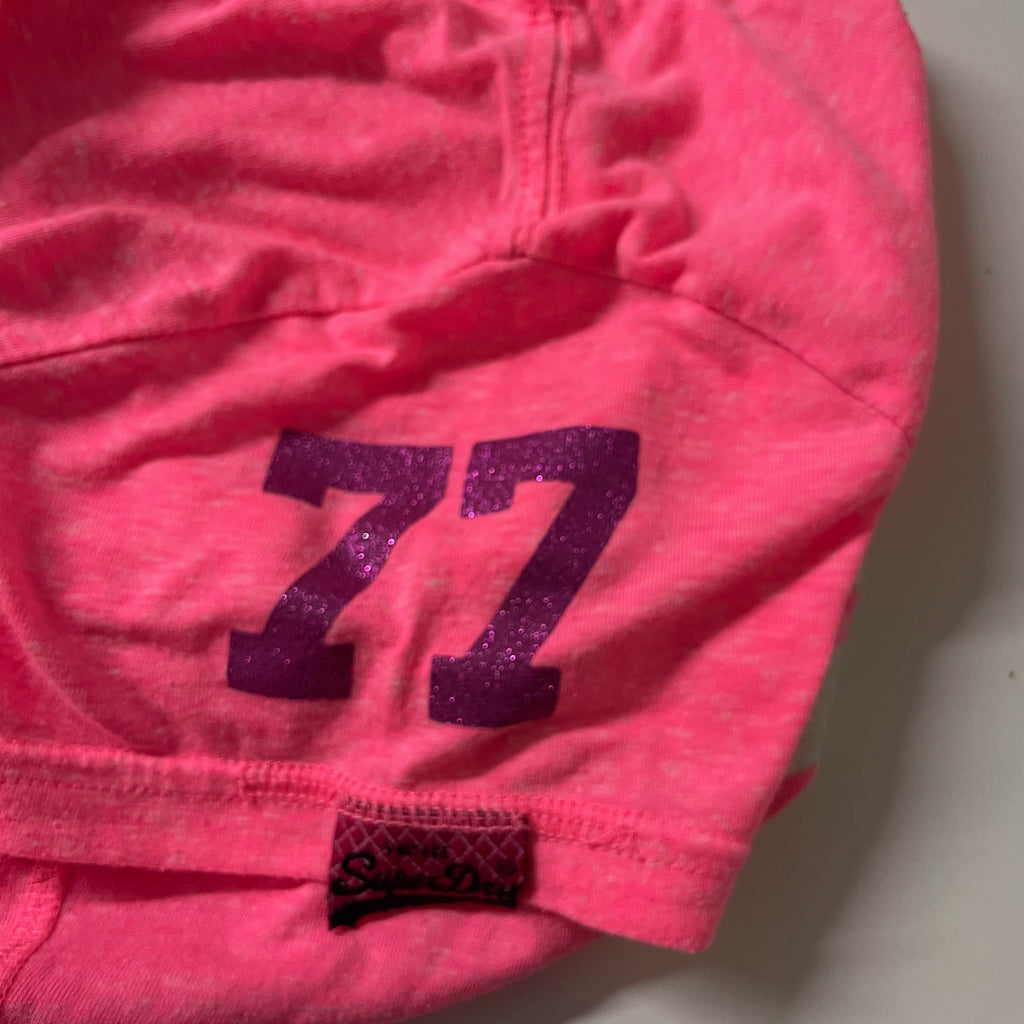 Women's Superdry Japan 77 pink short sleeve tees in S| L23W16| SKU 3754