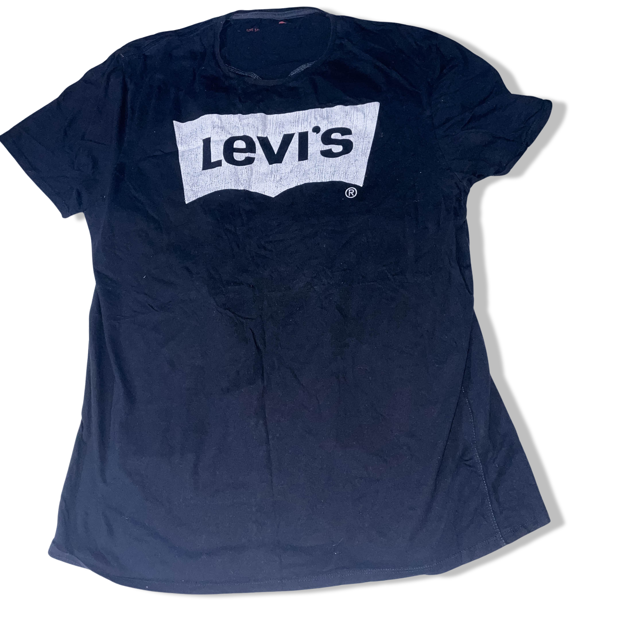 vintage Black Levi's big logo mens medium tshirt