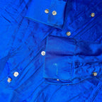 Vintage Men's Blue Calvin Klein Slim fit stretch long sleeve shirt in S/M| 3755
