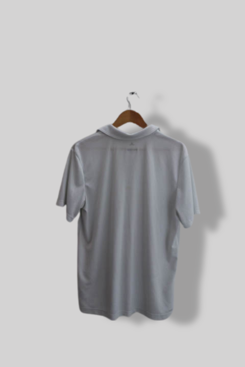 Vintage White mens Adidas Climalite large polo shirt
