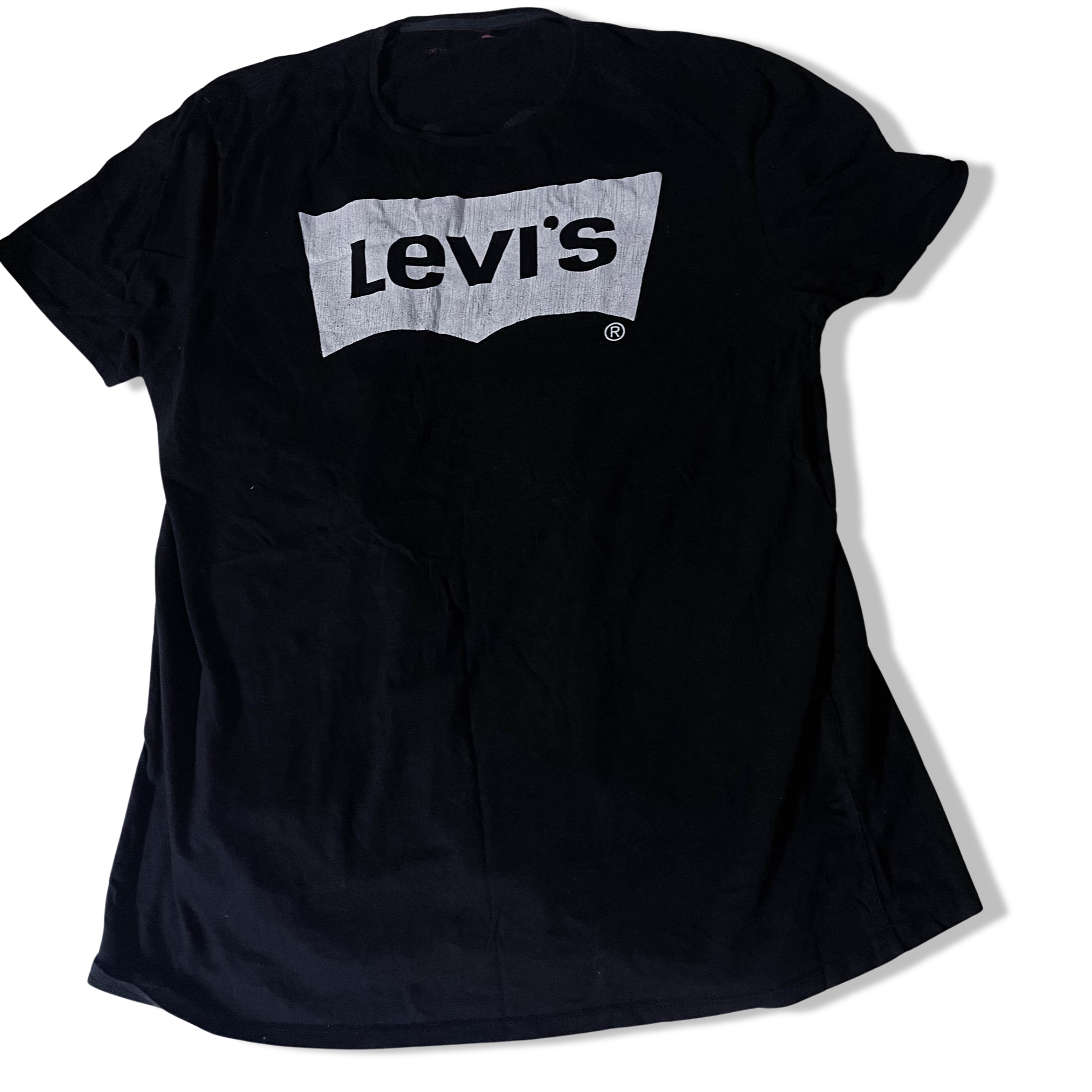 vintage Black Levi's big logo mens medium tshirt