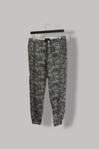 Zara Man grey abstract pattern drawstring trouser 30