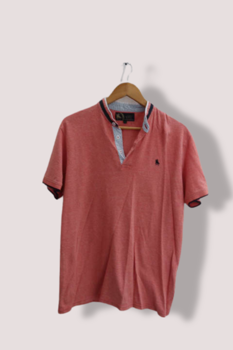 Vintage mens large orange polo ralph lauren golf polo shirt