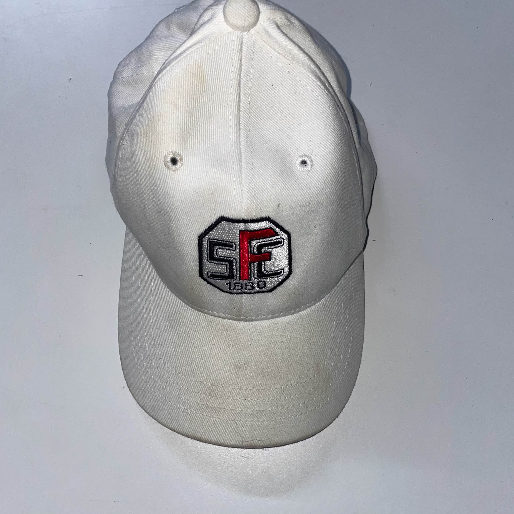 Vintage Stickfabrik.com big logo white baseball cap