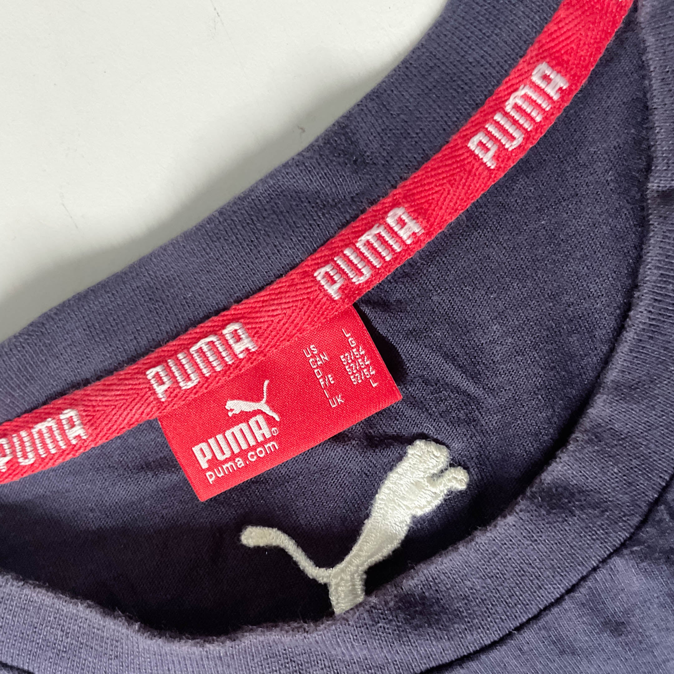 Vintage Puma Essential Sleeveless Black Large T-Shirt