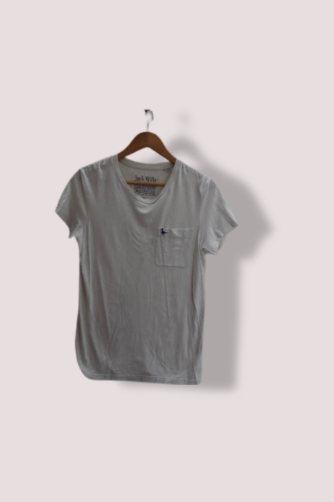 Vintage white Jack wills XS short sleeve tshirt with front pocket